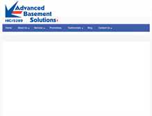 Tablet Screenshot of advancedbasement.com